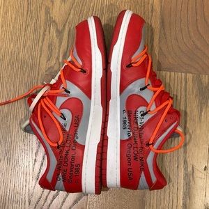 OFF-WHITE NIKE UNIVERSITY RED DUNKS
